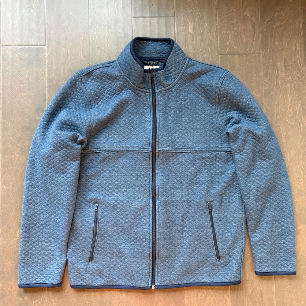 Marine Layer Men's Navy Zip-Up Sweater